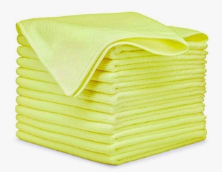 Microfiber Cloths (Yellow) (12/pack)