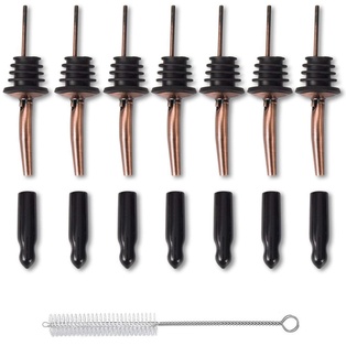 Copper  Free Pourers with Lock Cap and Cleaning Tool (7/Pack)