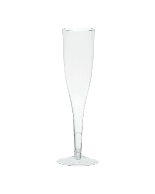 Champagne Flutes Disposable (Clear) (6/pack)