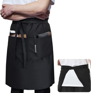 Apron Bistro with Pocket 34"L x 28"W (Black)