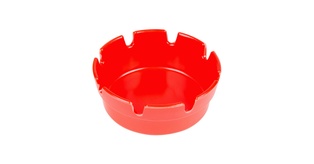 Ashtray 4 1/4" x 1 3/4" (Red) (Single) 