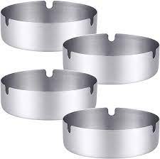 Ashtray 4 1/4" x 1 3/4" (Stainless Steel) (Single) 