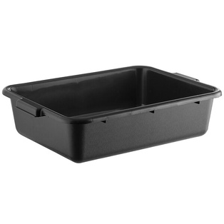 Bus Tub 20" x 15" x 5" Polyethylene Plastic (Black) 