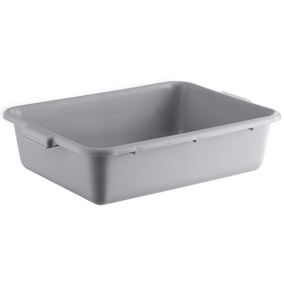 Bus Tub 20" x 15" x 5" Polyethylene Plastic (Gray)