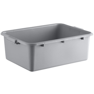 Bus Tub 20" x 15" x 7" Polyethylene Plastic (Gray) 