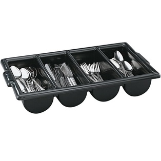 Cutlery Box (4 Compartment) Black