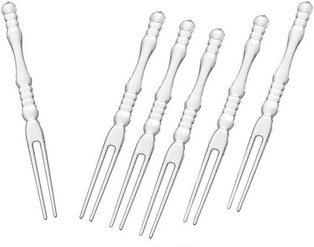 Fork Set (Plastic) (Pewter) (12/pack)