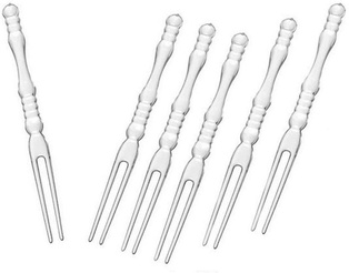 Fruit Fork 4" (Clear) (50/pack)