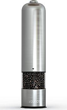 Salt/Pepper Shaker (Battery Operated) (Stainless Steel)