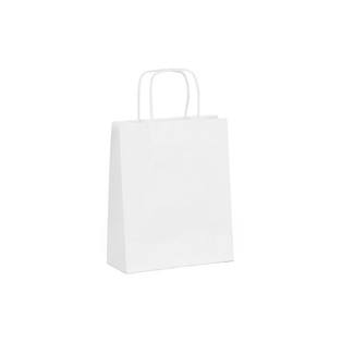 Paper Handle Bags Small (8”x4.5”x10.5”) White