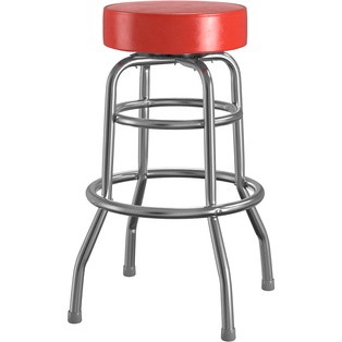 Barstool Double Ring with 3 1/2" Thick Seat (Red)