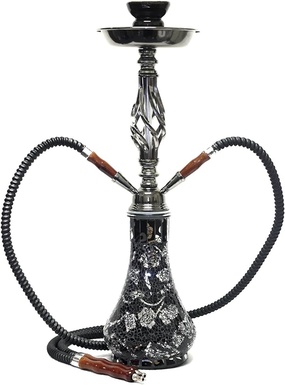 Hookah Double Hose Black Mosaic