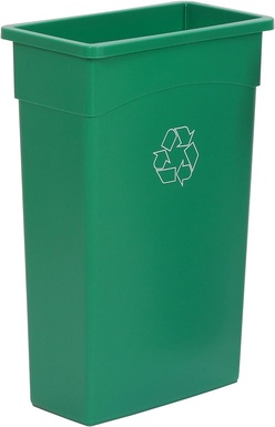 Wall Hugger Recycle Bin 23 Gallon ( Bin Bottle Hole Lid )