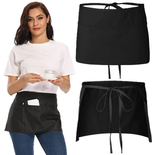 Waist Apron 12"x26" Three Pocket