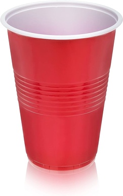 Plastic Cups 16 oz. (Red) 50pk