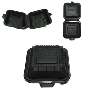 ARC - Black 6" Hamburger Clamshell