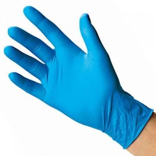 (Small) Disposable Exam Gloves (Blue Nitrile Powder Free) 100pcs