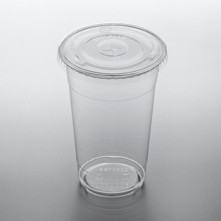 PET CUP & FLAT Lids 20oz