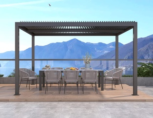 Pergola (Commercial Grade) Aluminium (Black Powder Coated)