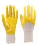 (Large)40s Cotton Interlock, Smooth Nitrile Coated Gloves