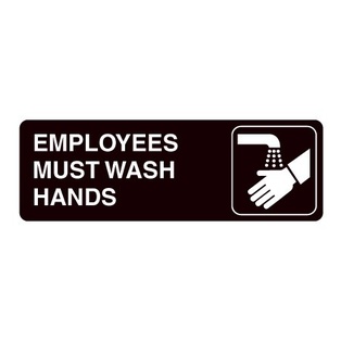 Employee Wash Hands Sign